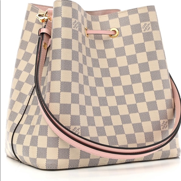 Sold / Louis Vuitton NeoNoe MM Azure / Rose - Picture 3 of 12